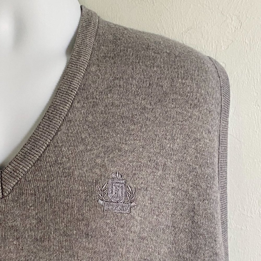 Classic IZOD Gray Acrylic Sweater Vest Men's Large - Picture 6 of 9